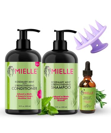 Rosemary Mint Collection Shampoo Conditioner Oil Set 118.33 ml (Pack of 3)