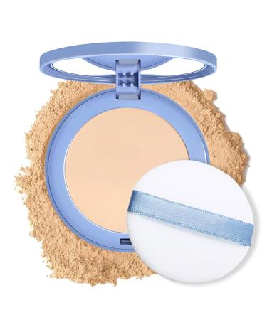 Matte Wet Dry Powder, Perfection Matte Compact Powder, Long Lasting Waterproof Finish, Long Lasting Matte Face Powder (#02 Beiges)