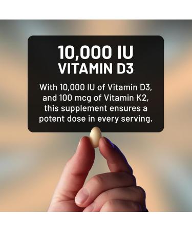 NatureWise Magnesium Glycinate 550mg + High-Dose 10000 IU Vitamin D3 K2 100 mcg - D3 K2 Magnesium Supplement - Chelated for High Absorption - Bone Support - Non-GMO USA Manufactured - 30-Day Supply  - Buy Online on GoSupps.com