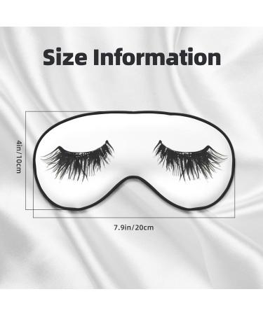 Buy FoRes Eyelash Lip White Print Eye Mask - Adjustable Light Blocking Sleep Mask for Deep Rest - Unisex Black - Buy Online on GoSupps.com
