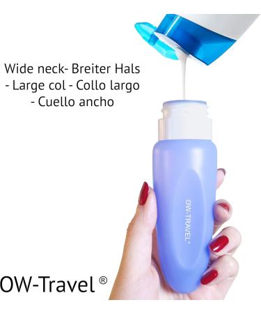 Silicone Travel Bottles Set - TSA-Compliant BPA-Free 7-Piece Spout-Proof Travel Accessories for Body Care | OW Travel - Buy Online on GoSupps.com