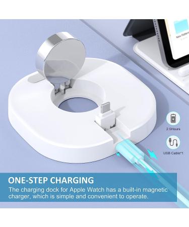 for Apple Watch Charger - 2 in 1 Wireless Watch Charger Portable Charging Stand with Charging Cable Compatible with iWatch Series 8/7/6/5/4/3/2/SE - Charging Dock Station for AirPods 1/2/3/Pro White - Buy Online on GoSupps.com