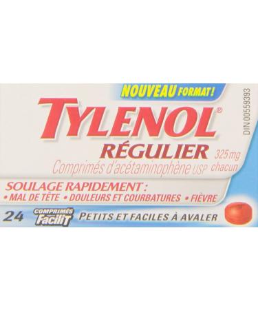 Tylenol Regular Strength Ez Tab 24 count - Buy Online on GoSupps.com