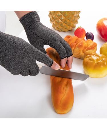 Optimized Arthritis Compression Gloves for Men & Women - Anti-Slip Breathable Fingerless Design for Rheumatoid Pain Relief - Small Size One Pair - Buy Online on GoSupps.com