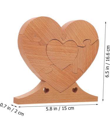 HOMSFOU 2 Pcs Wooden Heart Patchwork Country Home Decor Blank Puzzles to Draw on Wedding Decor Puzzle Board Wedding Wooden Heart Puzzle Heart Puzzle Wall Decor Wooden Adornment 3d The Sign As Shownx2pcs 16.6x15cmx2pcs - Buy Online on GoSupps.com