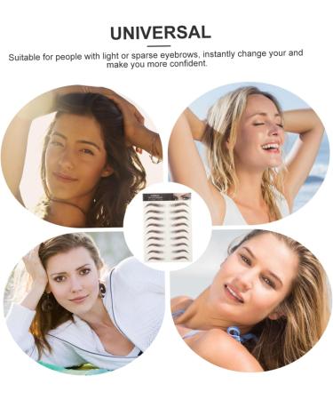 FRCOLOR 18 Sheets Waterproof Eyebrow Stickers 3d Stickers Grooming Shaping Eyebrow Sticker Miss Suite Hair - Buy Online on GoSupps.com