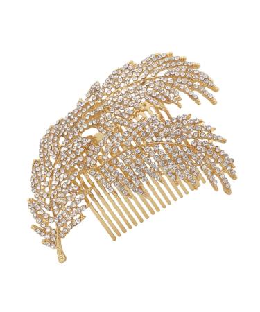 Angoily Pearl Flower Hair Insert Comb Bridal Hair Accessories Korean Crystal Hair Comb Wedding Hair Clips Vintage Hair Comb Bridal Hair Comb Bleach Hair Kit Bride Dress Hairpin