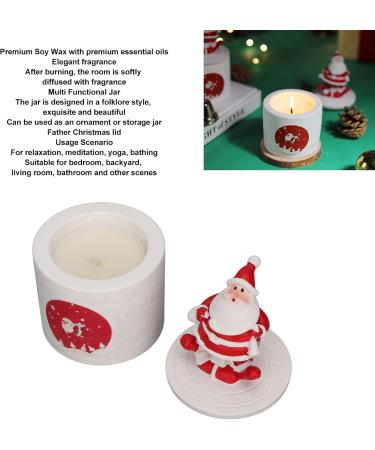 Santa Christmas Scented Candles Gift Set | Stress Relief Soy Wax Aromatherapy for Women | Perfect for Home Meditation & Yoga - Buy Online on GoSupps.com