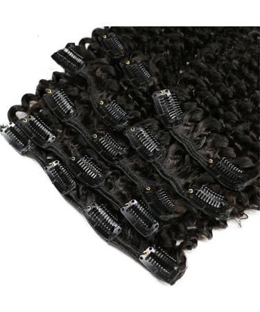 8 Piece Afro Kinky Curly Clip-In Extensions | 100% Remy Virgin Hair | 24 Black 120g - Shop Now! - Buy Online on GoSupps.com