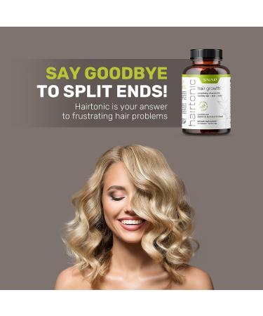 Women's Hair Vitamins for Thicker Growth & Strength - Hair, Nails, and Skin Formula with Biotin, Collagen, Bamboo - 60 Capsules - Buy Online on GoSupps.com