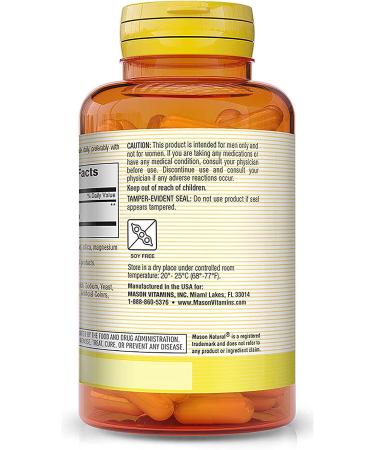 MASON NATURAL Saw Palmetto 500mg - Promotes Healthy Prostate Function - DHT Blocker - 90 Capsules - Buy Online on GoSupps.com