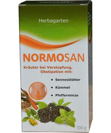  Herbagarten Normosan tea for constipation 20 x 2g with sloth bark senna cumin peppermint laxative senna leaves laxative tea - Buy Online on GoSupps.com