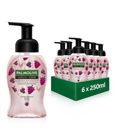 Palmolive Soap Luxury Foam Raspberry & Blueberry 6x250ml - Foam soap for gentle cleaning of hands