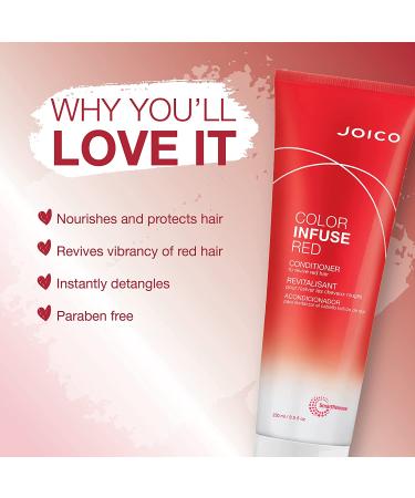 Joico Color Infuse Red Conditioner - 8.5 oz | Refresh Red Tones, Boost Color Vibrancy - For Red Hair - Buy Online on GoSupps.com