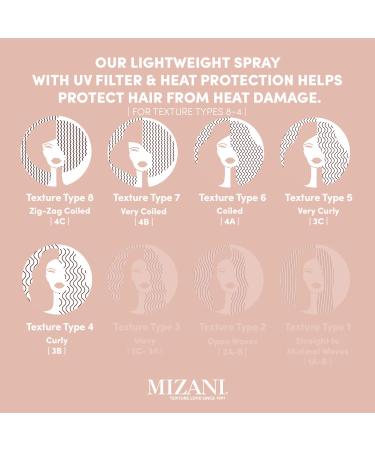 Mizani Heat Protectant Spray for Textured Hair | Anti-Frizz & Shiny Finish | 8.5 fl. oz - Buy Online on GoSupps.com
