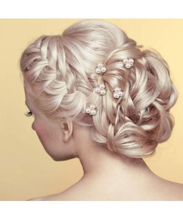 18 Pcs Pearl Hair Pins Bridal Wedding Accessories - Rose Gold - Buy Online on GoSupps.com