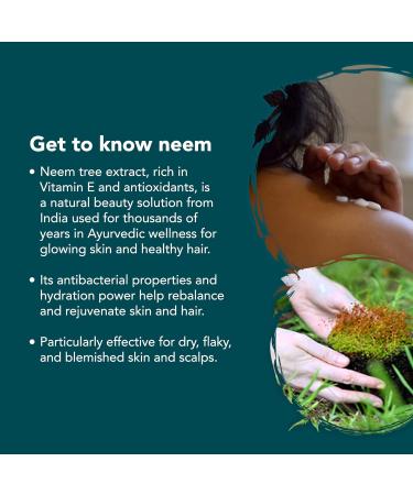 NEEM Sunita Passi - Ayurvedic Neem Hand & Body Wash 250ml - Nourishing Neem Shower Gel - Sweet Orange & Rose Geranium Essential Oils - Soap Free Cleansing - Vegan & Natural - Buy Online on GoSupps.com