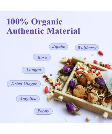 Laicuherb Multi-symptom Menopause Relief Herbal Tea Organic Hormone Balance for Women Helps with Night Sweats Mood & Hot Flashes & Stress Relief Menopause Support Complex with 7 Herb - Buy Online on GoSupps.com