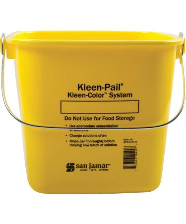 San Jamar Kleen-Pail 6 Qt Yellow Plastic Cleaning Bucket - Buy Online on GoSupps.com