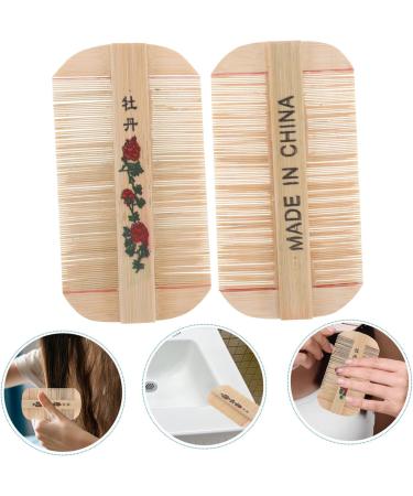 2pi ces Peigne Dents Fines Bambou Naturel pour Toilettage des Cheveux limination des Pellicules Usage pour Chats et Chiens Compact et Facile Ranger - Buy Online on GoSupps.com