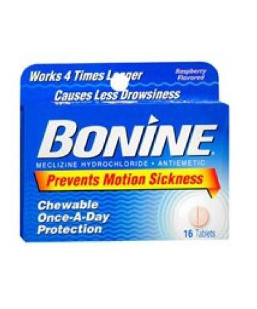 Bonine Chewable Tablets Raspberry 16 ea