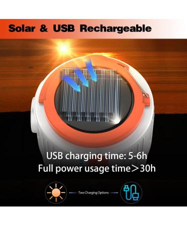 Ceena 1000lm Solar & USB Rechargeable LED Camping Lantern | 6 Light Modes | IP54 Waterproof Flashlight for Camping, Hiking, Fishing | 6000mAh Solar Tent Light - Buy Online on GoSupps.com