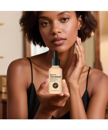 Self Tanning Facial Drops 30ml Natural Bronzing Liquid | Sunless Tanning Solution For Home | For Business Travel Home Outdoor School Girlfriend Wife Friend Sister - Buy Online on GoSupps.com