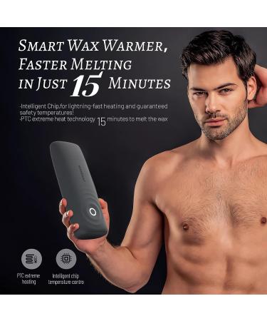 Waxfans Roll on Wax Kit with Smart Wax Warmer -Exact Wax Temperature Control Easy to Use for Beginners Waxing at Home Natural Rose Keep Skin Hydrated and Shiny Great Gift Waxing Kit(Black) D-Black - Buy Online on GoSupps.com
