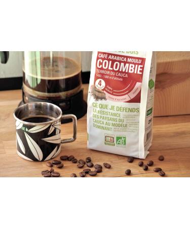  ETHIQUABLE Ethiquable Organic Colombia Coffee Beans 500 g - Pack of 5 - Buy Online on GoSupps.com