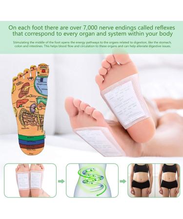20pcs Natural Organic Foot Patches Relieve Stress, Improve Sleep Quality, Enhance Circulation, Remove Toxins - Buy Online on GoSupps.com