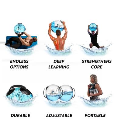 Tidal Tank Sphere - Aqua Ball for Core and Balance Workout - Portable Fitness Equipment - Buy Online on GoSupps.com