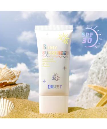 Shimmer Face Primer with SPF 30 | Hydrating Sunscreen & Highlighting Glitter | Oil-Control & Non-Greasy Protection - Buy Online on GoSupps.com