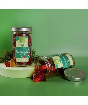  naschlabor XL Christmas in a glass jar gift 530 g | The great gift for Christmas | Christmas gift | fruit candy gift in a practical jar - Buy Online on GoSupps.com