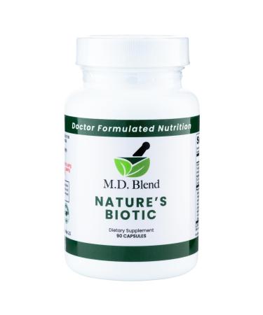 Nature s Biotic Berberine Supplement for Daily Wellness Support with Blend of Oregano Garlic Vitamins C & B6 Magnesium and Zinc 90 Capsules (Pack of 1) 90 Count (Pack of 1)