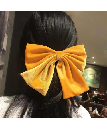 Ling & Bai Women Girls 8 Inch Large Velvet Hair Bows Clip Big Hair Bow Alligator Clip Hair Barrettes for Kids Teens (Navy Blue) - Buy Online on GoSupps.com