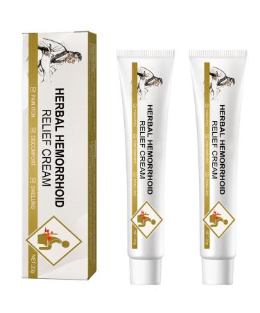 Natural Herbal Hemorrhoid Cream Hemorrhoid Cream Hemorrhoids Ointment Anal Cream Natural Healing Hemorrhoid Fissure Bleeding Natural Fast Pain Relief Cream (2PCS)