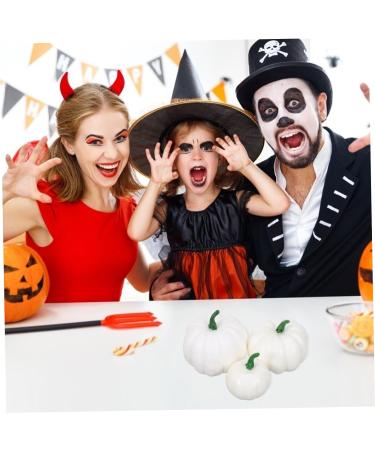 Garneck 24 Pcs Foamy White Pumpkin Halloween Decoration Halloween Prop Pumpkin Decorations Fake Pumpkin Simulation Pumpkin Halloween Pumpkin Photography Prop Artificial Supplies Whitex4pcs 8.5x7.5cmx4pcs - Buy Online on GoSupps.com