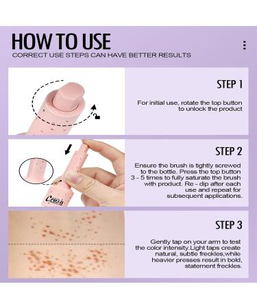 Fierudeng Faux freckle marker summer freckle marker quick drying soft false summer freckle marker natural lifelike waterproof freckle stamp for girls 20 Medium - Buy Online on GoSupps.com