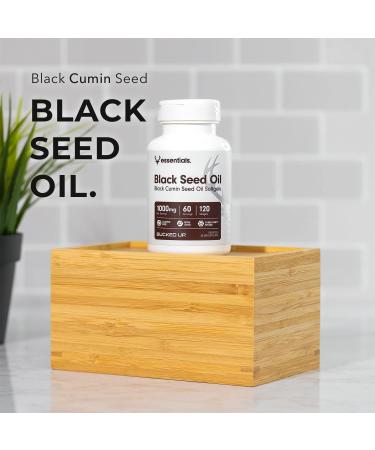 Bucked Up Black Seed Oil 1000mg Per Serving (Black Cumin Seed Oil) Essentials (60 Servings 120 Softgels) - Buy Online on GoSupps.com