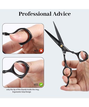 Professional Hairdresser Scissors Set | Effy 6.7 Stainless Steel Hair Cutting Scissors with Comb & Clamp for Men | Ideal for Home & Salon Use - Buy Online on GoSupps.com