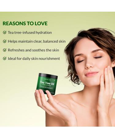 Majestic Pure Tea Tree Oil Face Cream | Cream for Dry & Itchy Skin Acne Scar Day & Night Moisturizer Face Cream for Women & Men | 8 Oz - Buy Online on GoSupps.com