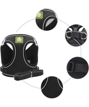 Neuwehe Cat Dishes with Leash Set - Adjustable Soft Cat Bowls with Cat Neck Band for Small Dogs & Big Cats (Black Size S) - Outbreak-Proof & Durable - Buy Online on GoSupps.com