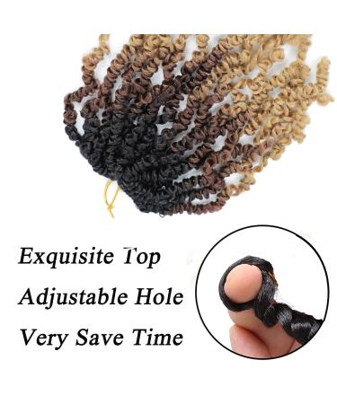 8 Packs Pre-twisted Passion Twist Crochet Hair 8 Inch | Pre-looped Braiding Hair for Black Women | Synthetic Hair Extensions in 1B/30/27 - Buy Online on GoSupps.com