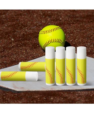 Suttmin 24 Pcs Softball Lip Balm for Softball Theme Party Bulk Gifts Beeswax Moisturizing Lip Balm Vanilla Flavor Plumping for Team Men Women Sports Lovers - Buy Online on GoSupps.com