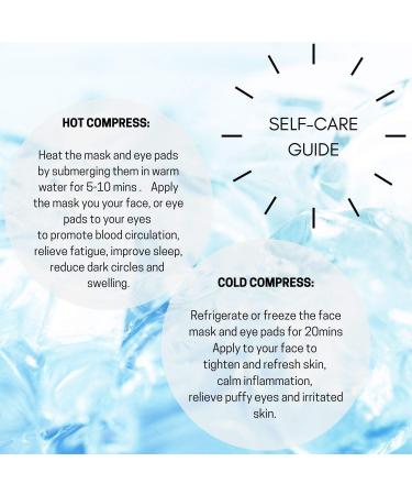 Cooling face mask & Eye Pads - Cool Gel Face Pack - Hot/Cold Therapy Sinusitis Treatment - Soothing Ice Relaxation Decongestant - Migraine | Inflammation | Puffy Eyes | Headache | Hangover | Dry Eyes Blue - Buy Online on GoSupps.com