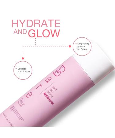 Bare by Vogue - Medium Self-Browner for All Skin Types | Long-Lasting Tan for Face & Body - 200ml - Buy Online on GoSupps.com