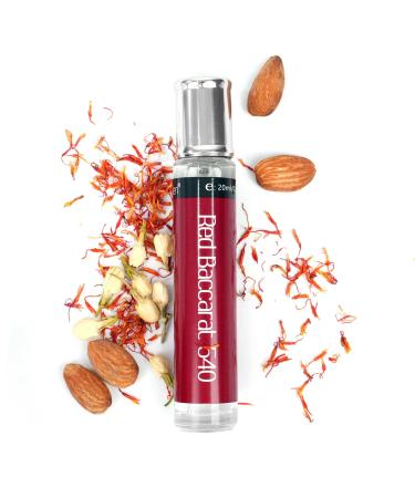 Elegance Eau de Parfum Mini Impression of MFK's 540 Long-lasting Daily Fragrance for Women All Skin Types Travel-friendly 20ml Mist Spray Lasts 14-18 Hours Impression of baccarat rouge 540 0.67 Fl Oz (Pack of 1)