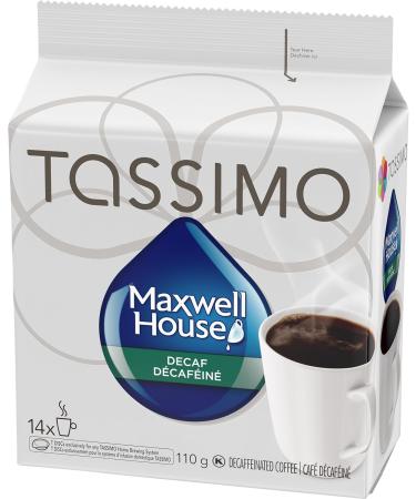 Tassimo Maxwell House Decaffeinated Coffee Single Serve T-Discs 110g (5 Boxes of 14 T-Discs) - Buy Online on GoSupps.com