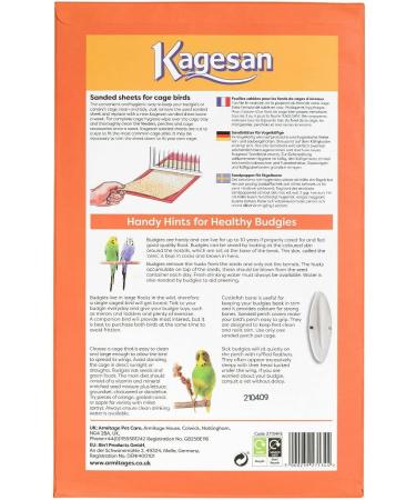 3 PACK KAGESAN ORANGE BIRD CAGE SAND PAPER SHEETS 24 SHEETS 35 X 21 CM 14 X 8 - Buy Online on GoSupps.com