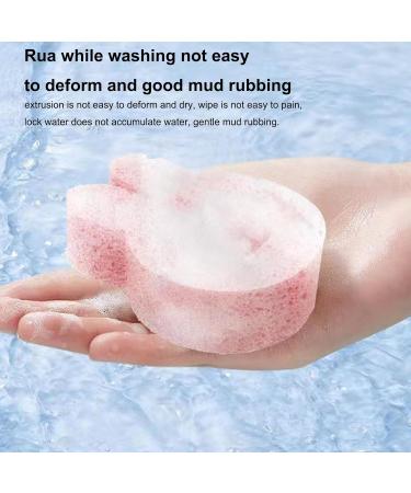 Baby Sponge for Bathing | Wood Pulp Sponge Soft Bath Sponges - Bath Rub Cute Shower Sponge Shower Brush Body Scrubber Dead Skin Remover for Deep Cleansing Pink - Buy Online on GoSupps.com